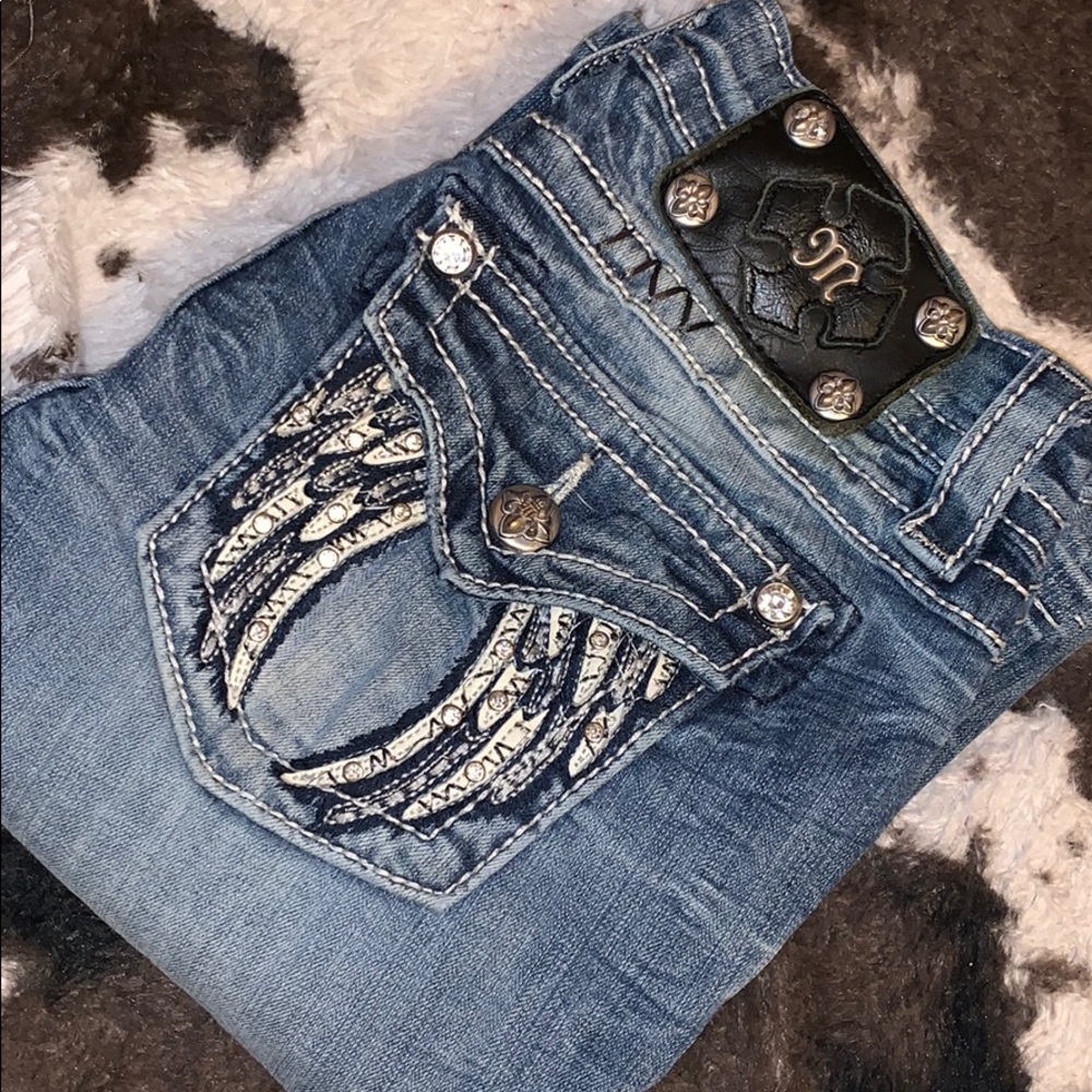 Miss Me Jeans Size 26 signature boot